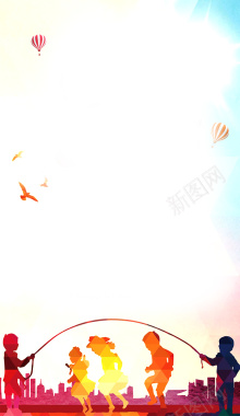 六一儿童节海报背景背景