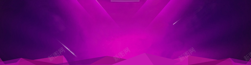 紫色立体背景banner背景