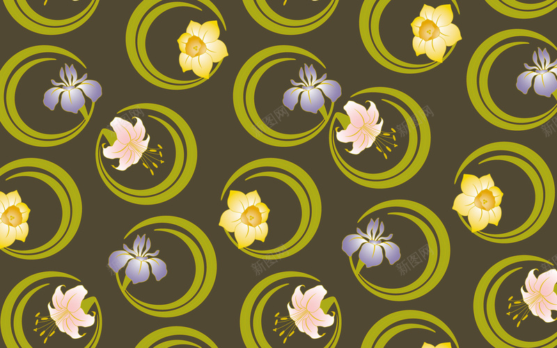 多彩鲜花圆形形状背景纹理jpg设计背景_88icon https://88icon.com 鲜花 形状 背景 纹理