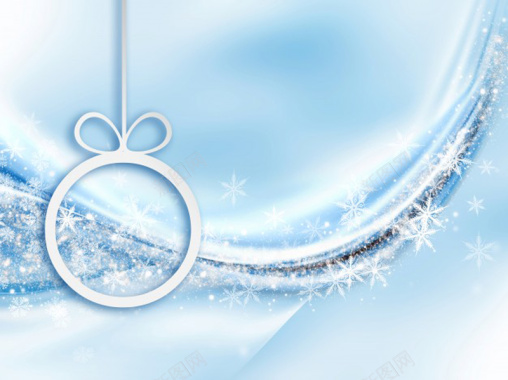 淡蓝色圣诞节雪花背景图背景
