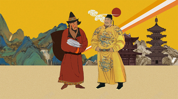 中国文化交流海报背景图背景
