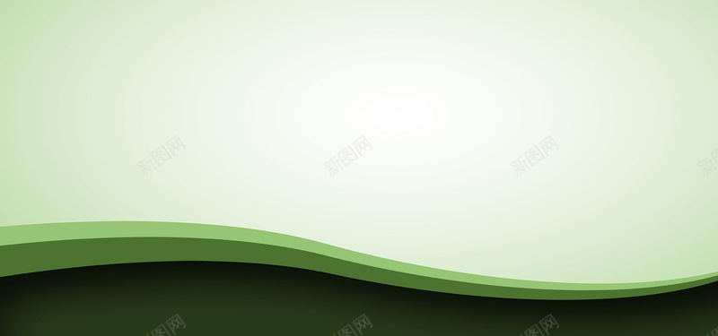 绿色曲线波浪状背景图背景