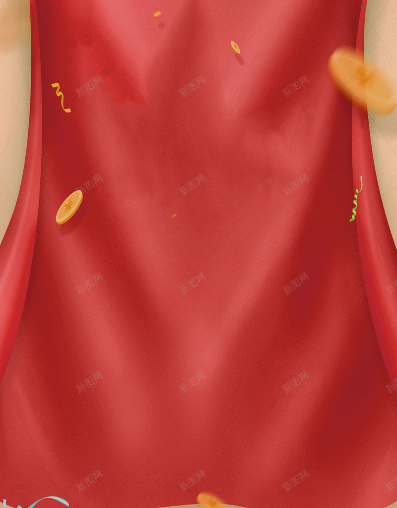旗帜幕布飘扬红色金币节日活动H5背景jpg设计背景_88icon https://88icon.com 背景 红色幕布 活动 活动背景 节日活动 节日背景 节日 活动幕布 红色活动 背景红色
