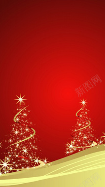 圣诞节圣诞树素材H5背景背景