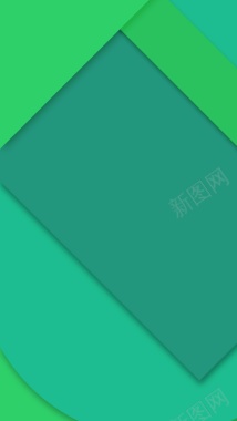 几何蓝色绿色色块H5背景素材背景