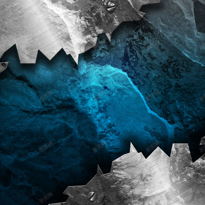 蓝色银色金属质感背景jpg设计背景_88icon https://88icon.com 蓝色 银色 铆钉 金属 纹理 质感 渐变 科幻 主图