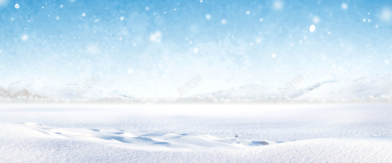 冬季梦幻光晕雪景背景背景