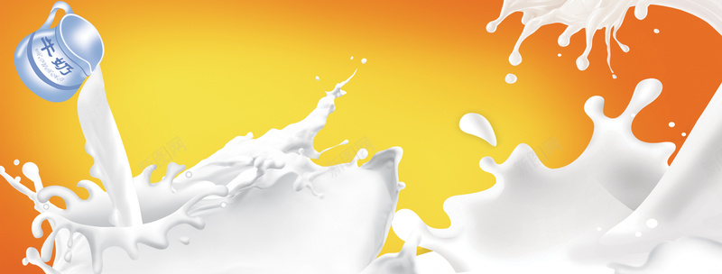 动感牛奶背景jpg设计背景_88icon https://88icon.com 黄色背景 牛奶 飞溅 海报banner 卡通 到牛奶 乳品 童趣 手绘