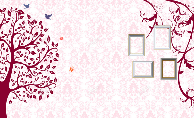 清新可爱活动背景板psd设计背景_88icon https://88icon.com 小清新 可爱 活动 浪漫 清新 粉色 树 扁平化 相框藤蔓 背景 活动背景 背景板