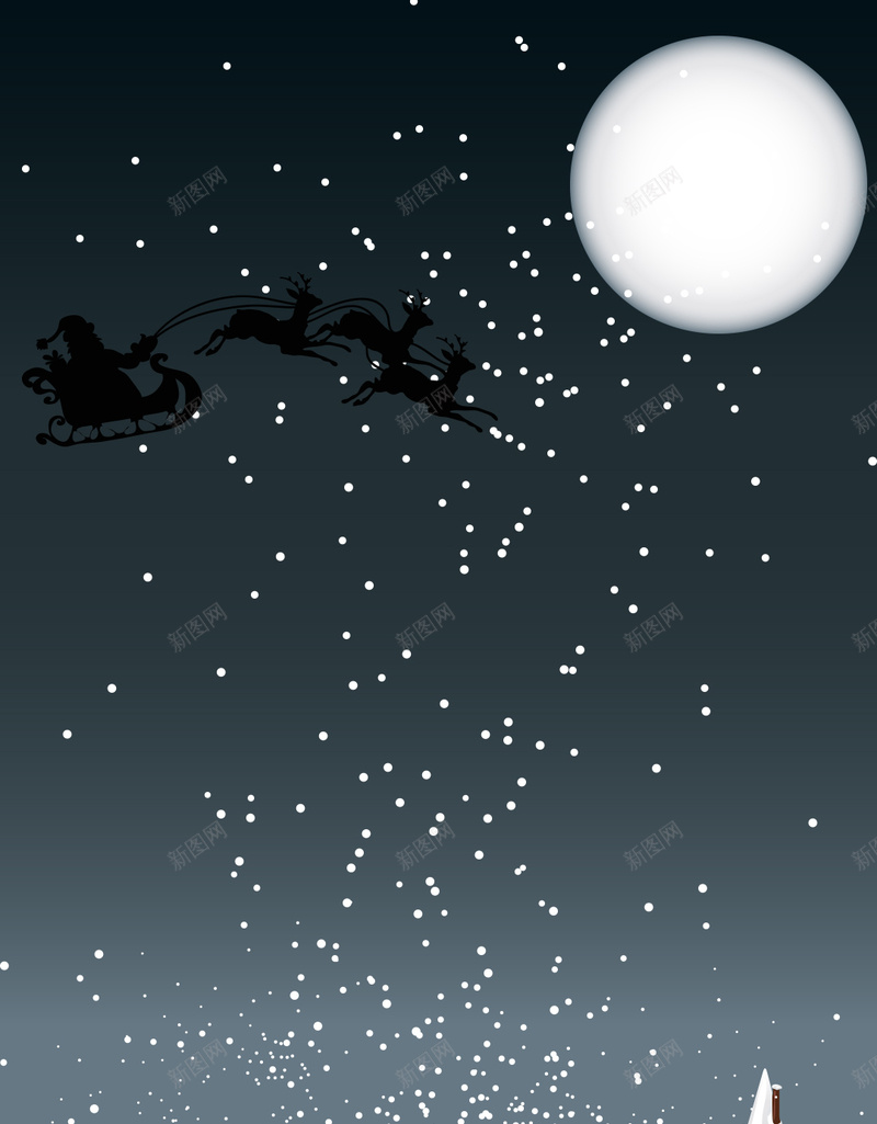 圣诞雪暗色卡通背景图psd设计背景_88icon https://88icon.com 背景暗色 圣诞 卡通圣诞 简约 卡通 童趣 手绘