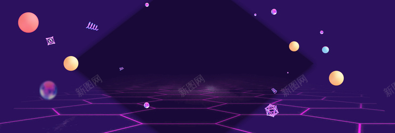 扁平banner海报展板psd设计背景_88icon https://88icon.com 扁平化 小清新 紫色 618 618活动 渐变 圆点 彩色 炫彩 化妆品海报 网站海报 大气 时尚