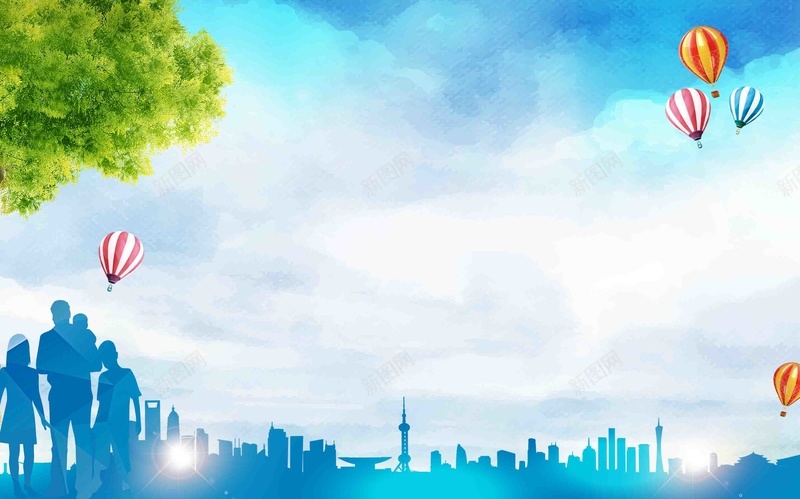 创意城市建筑剪影海报背景模板psd设计背景_88icon https://88icon.com 创意 剪影 城市 建筑 海报 背景模板 人物剪影 扁平化