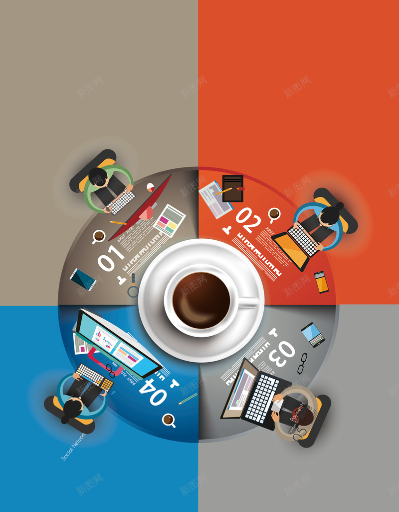 卡通手绘职场招聘psd设计背景_88icon https://88icon.com 卡通海报 手绘海报 办公海报 公司招聘 职场海报 职场招聘 招聘背景 卡通人物