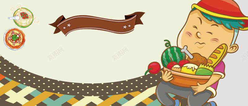 零食卡通童趣白色海报背景psd设计背景_88icon https://88icon.com 进口 包装 天猫 坚果 韩国进口 淘宝 特产 食品 美食 糖果 水果 面包 面条 卡通人物