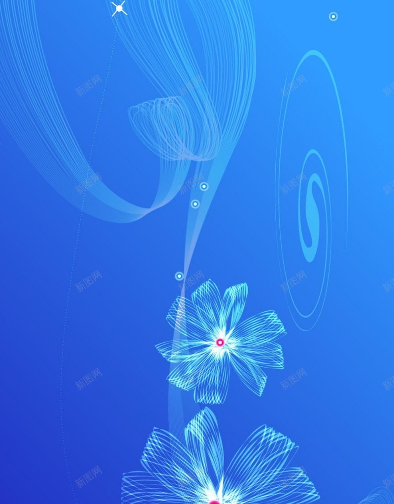 渐变蓝底发光曲线花朵H5背景素材jpg设计背景_88icon https://88icon.com 发光 曲线 渐变 花朵 蓝底 H5 扁平 几何