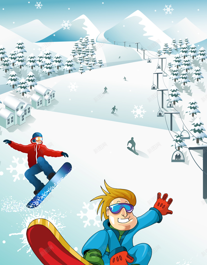 卡通冬季滑雪广告设计psd设计背景_88icon https://88icon.com 冬季滑雪 卡通人物 滑雪广告 滑雪背景 滑雪运动 滑雪之旅 滑雪展板 激情滑雪