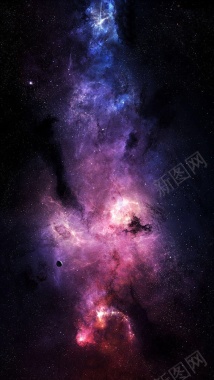 唯美宇宙星系H5背景背景