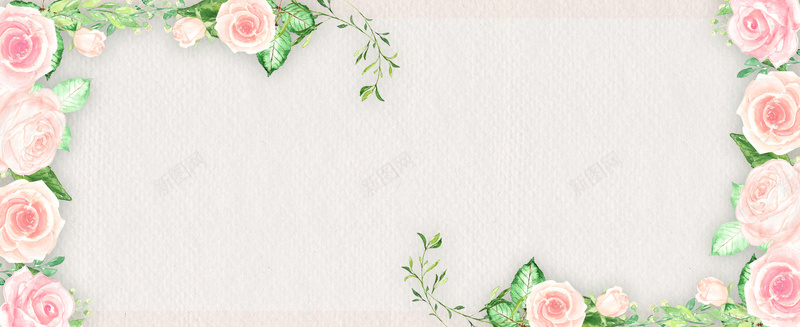 春季粉色花朵背景图背景