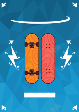 冬季滑板户外运动海报背景材料背景