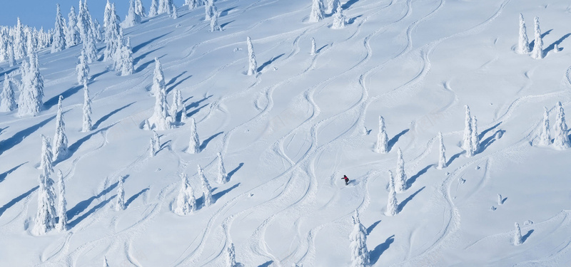冬季滑雪淘宝海报背景banner背景