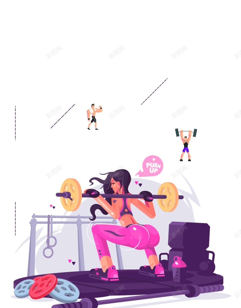 卡通人物塑形健身海报招募健身psd设计背景_88icon https://88icon.com 魔鬼身材 健身房 肌肉男 健美 健身 塑形健身 强壮的身体 男人的身体 健身馆 健身展板