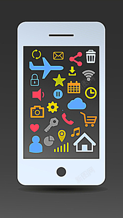 功能说明黑色手机功能说明背景图高清图片