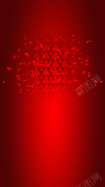 几何图形简约大气红色背景PSD分层H5背背景