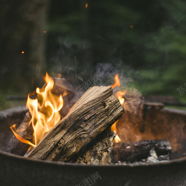 温暖木材炉火背景背景