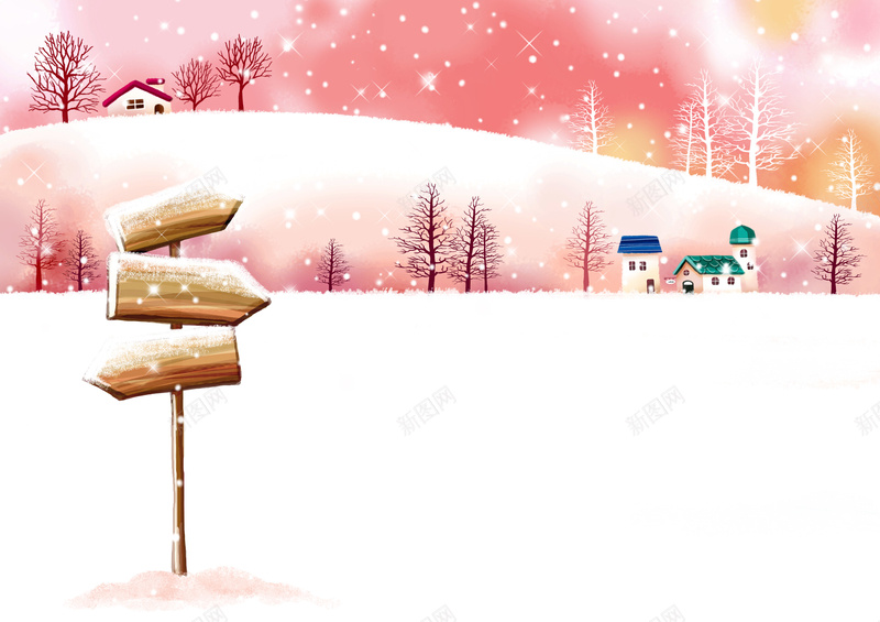 粉色冬天雪景手绘背景素材psd设计背景_88icon https://88icon.com 粉色背景 素材背景 背景素材 粉色 背景 背景粉色 卡通 童趣 手绘