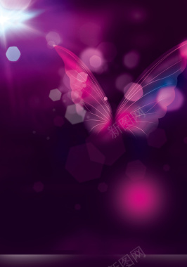紫色蝴蝶翅膀背景素材背景