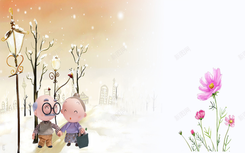 浪漫卡通花卉清新背景素材psd设计背景_88icon https://88icon.com 老年人 卡通 浪漫 清新 花卉 路灯 节日促销 花卉背景 卡通促销 背景素材