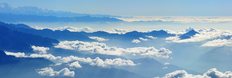 大气云海背景图jpg设计背景_88icon https://88icon.com 云海 大气 简约 蓝色 高山 海报banner