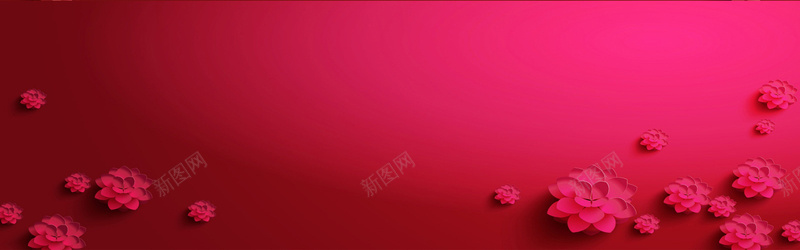 桃红色莲花浪漫背景bannerjpg设计背景_88icon https://88icon.com 海报banner 桃红色 浪漫 莲花