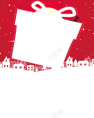 红色礼物盒海报背景素材背景