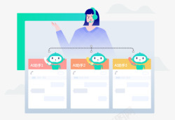 官网智齿科技智齿客服  在线客服系统云唿叫中心智能客服机器人智能外唿插画素材