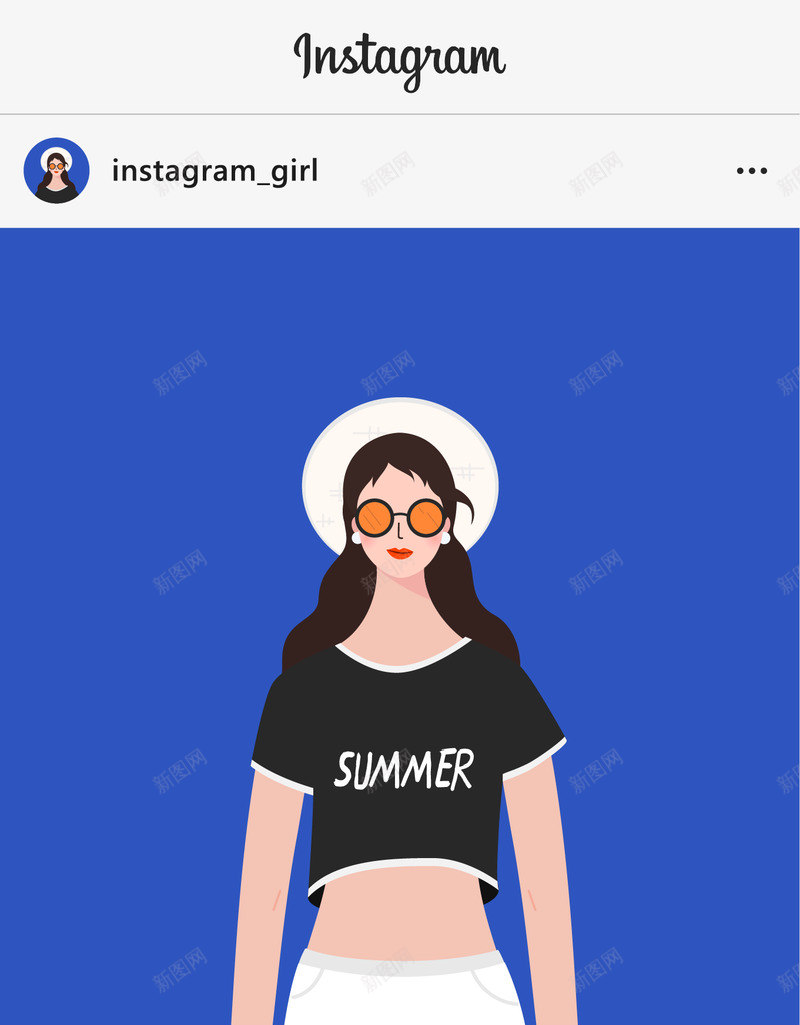 Instagram girl  Dear Instagram users头像png免抠素材_88icon https://88icon.com 头像