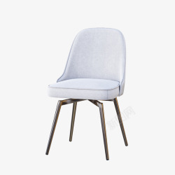 米色布艺餐椅3D模型OBJFBXMAX 设计资源素材