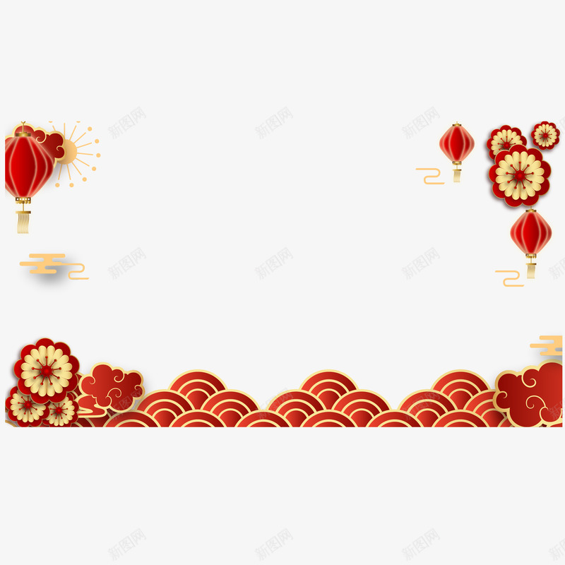 中国风框  纹点缀png免抠素材_88icon https://88icon.com 中国 国风 框纹 点缀