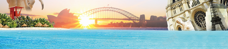 澳大利亚旅游海报jpg设计背景_88icon https://88icon.com 创意旅游海报 旅行海报 澳大利亚 浪漫 蜜月 奢侈 出境游 海外游 出国 建筑 桥 蝴蝶