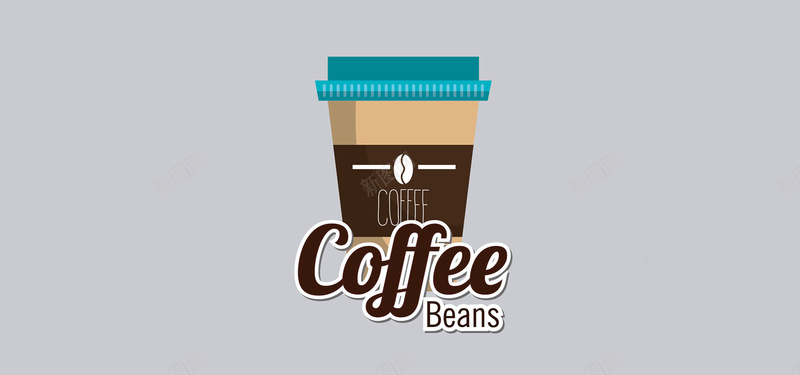 卡通咖啡背景jpg设计背景_88icon https://88icon.com coffee 卡通 咖啡 文艺 灰色 海报banner 童趣 手绘