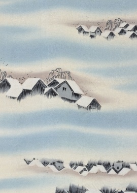 日式房屋背景背景