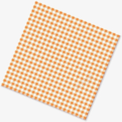 橙色格子桌布素材