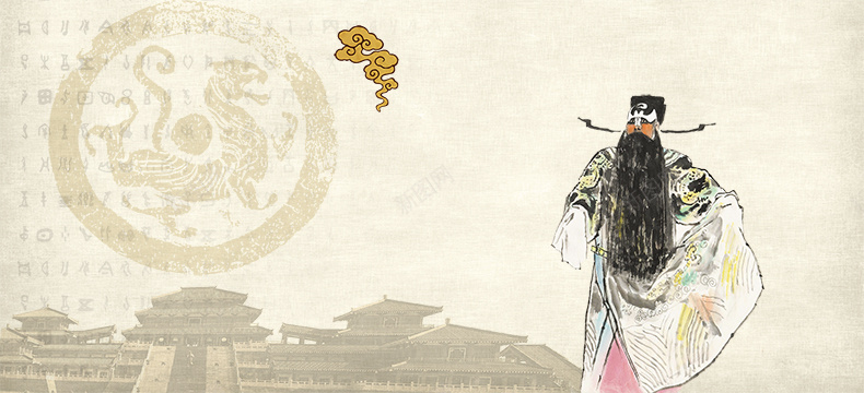 古典京剧中国风背景背景