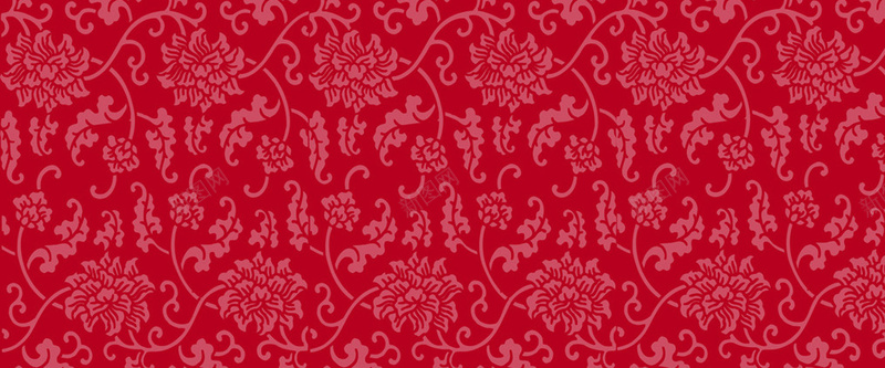 古典红色花纹纹理图背景