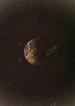 行星系太空月球广告背景高清图片