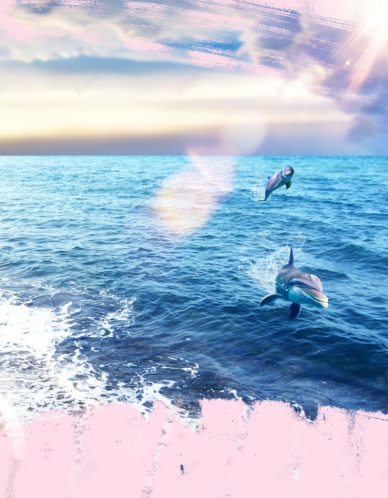 海边自然海洋海豚H5背景素材psd设计背景_88icon https://88icon.com 保护大海 保护环境 大海 海水 海 海边 自然 海洋 海豚H5背景素材 小清新