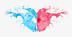 喷墨水彩蝴蝶素材