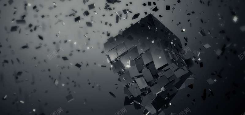 黑色几何体碎片图片素材jpg设计背景_88icon https://88icon.com 几何体 商务 海报banner 碎片 科幻 科技 简单几何体背景 素材 黑色