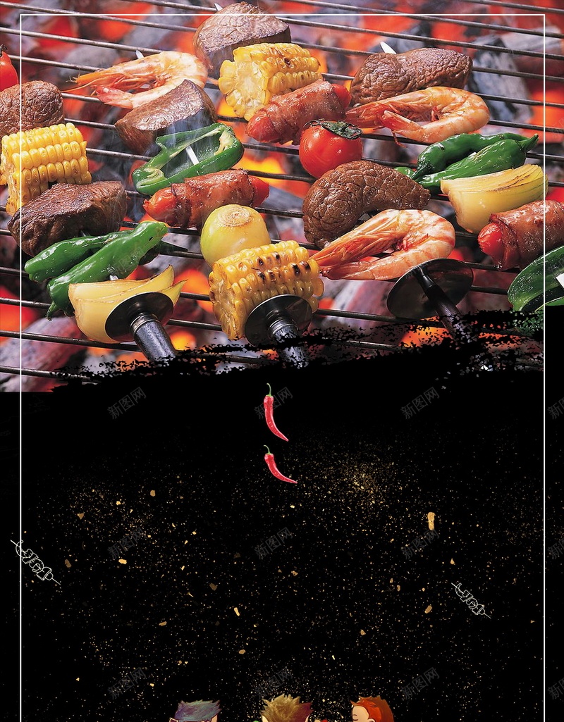 烧烤大排档高清背景jpg设计背景_88icon https://88icon.com 烧烤单页 烧烤海报 撸串儿 烤串儿 夜市 撸串约吗 大排档 小吃文化 美食文化 餐饮文化 中式餐饮 海报 平面 广告 背景 分层 PSD 素材 模板
