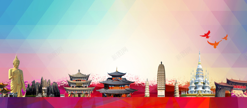 丽江古城印象旅游海报背景素材psd设计背景_88icon https://88icon.com 丽江印象 创意中国风 云南 旅行 旅游 共建文明丽江 创建和谐丽江 大研古镇 丽江古城 几何